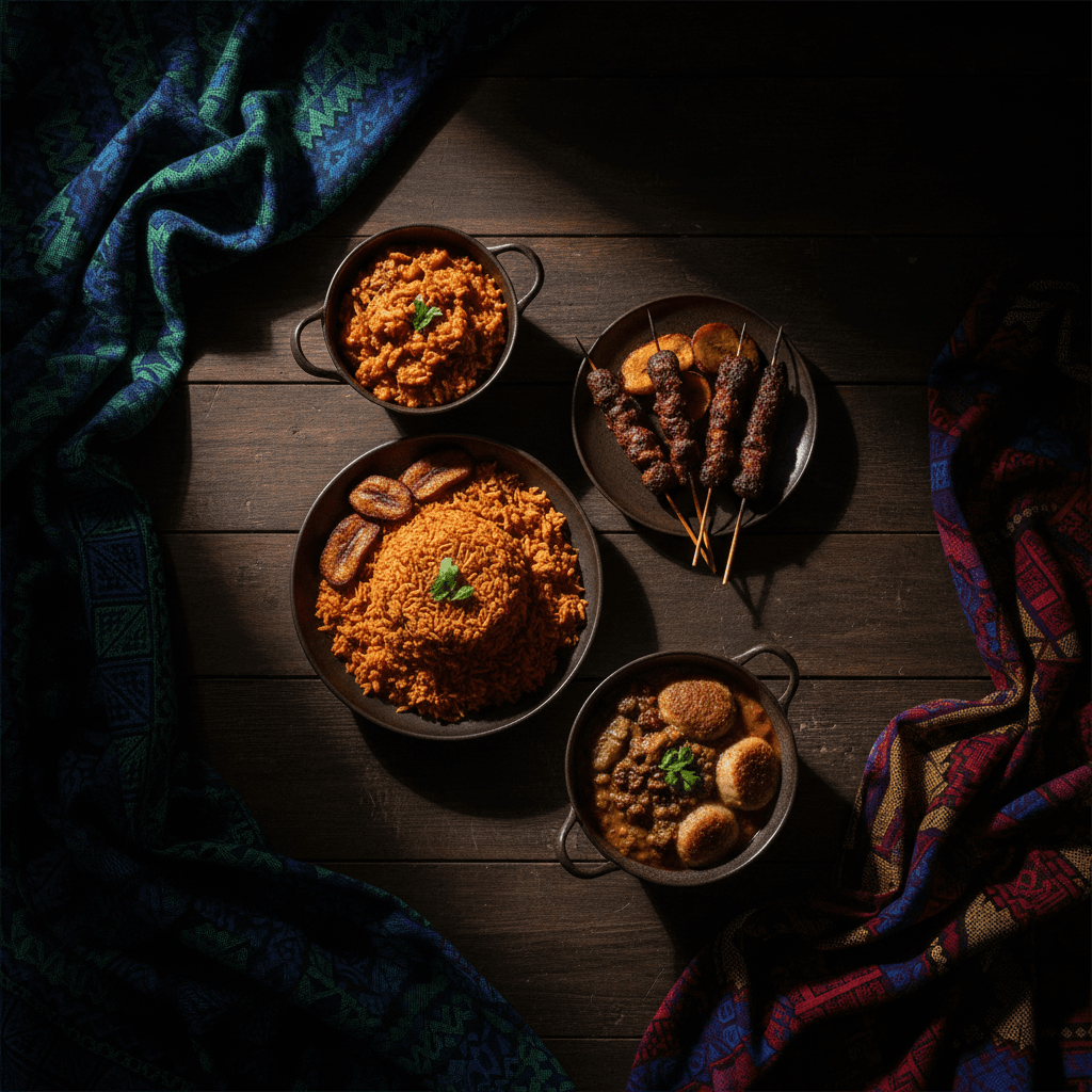 West African cultural heritage in food presentation
