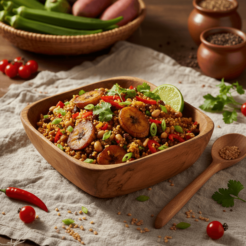 Prepared West African wellness meal